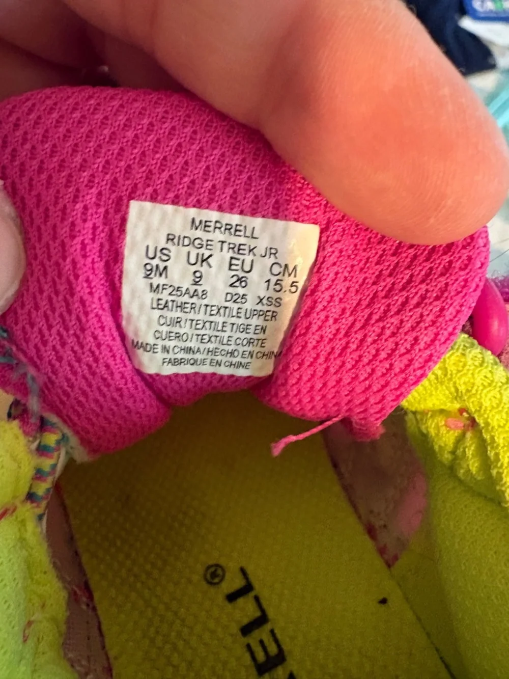 Merrell girl shoes
